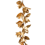 Garland Magnolia Leaf Gold 180cm - Christmas Decorations Brisbane