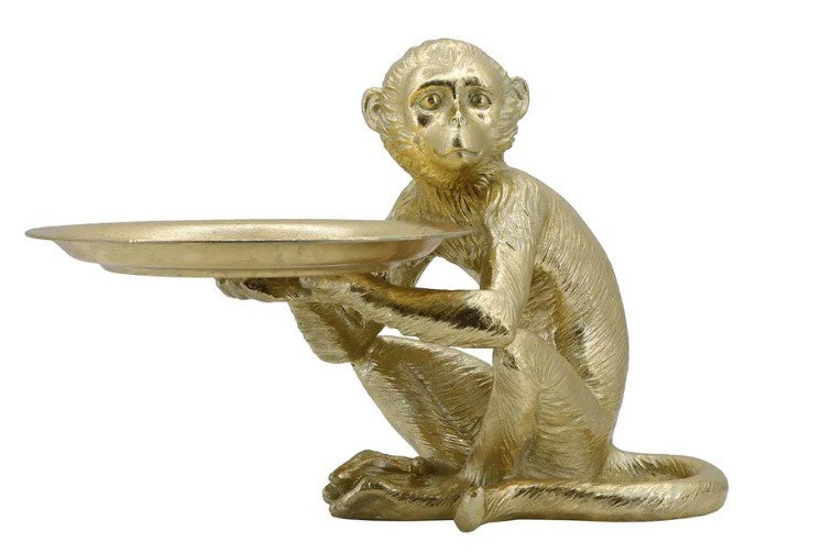 Monkey Sitting with Tray 38cm Christmas Decorations Brisbane