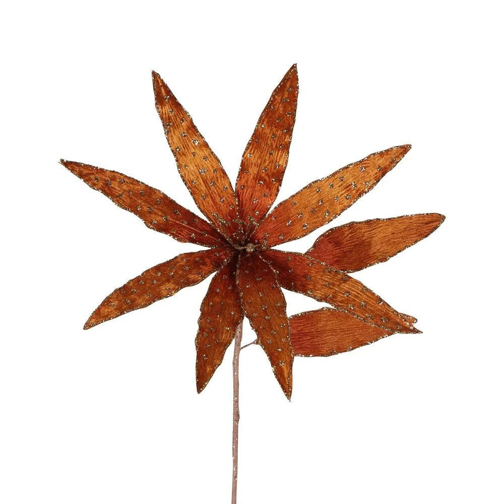 Velvet Tiger Lily Stem Bronze 46cm
