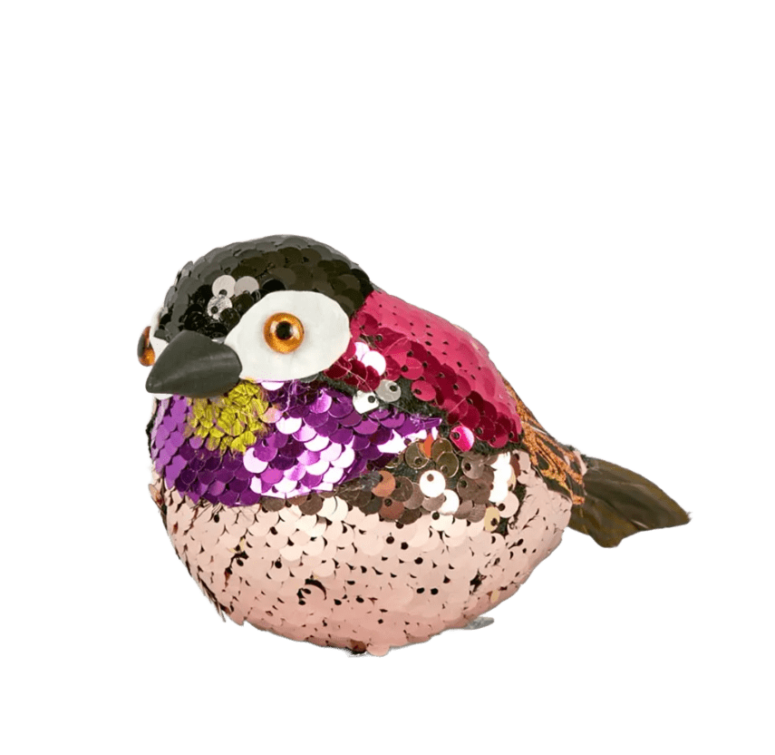 Bird Clip-On Jasper Pink 8cm