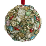 Jewelled Bauble Colourful 10cm - Christmas Decorations Brisbane