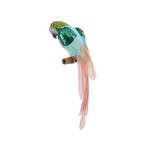 Sequin Parrot Perched Pink Belly 55cm - Christmas Decorations Brisbane