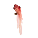 Sequin Parrot Perched Red Wings 40cm - Christmas Decorations Brisbane