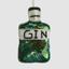 Beaded Gin Bottle Hanging Decoration 13cm
