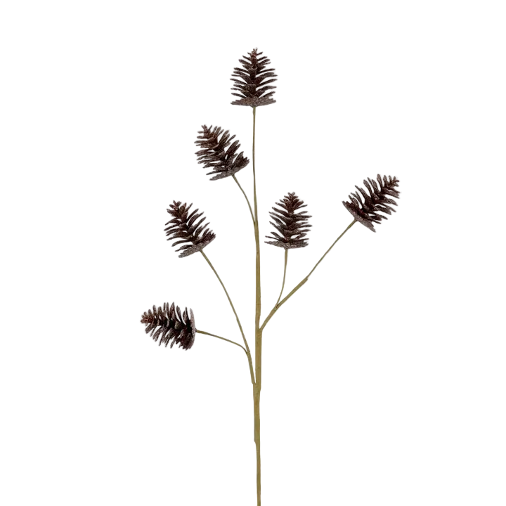 Pinecone Spray Glitter Brown - Christmas Decorations Brisbane