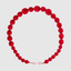 Velvet Bauble Garland Scarlet Red 230cm