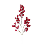 Berry Pomegranate Spray Glossy Red 70cm - Christmas Decorations Brisbane