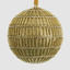Bugle Bead Gold Glitter Bauble 10cm