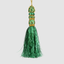 Tinsel Tassel Hanging Green 20cm
