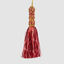 Tinsel Tassel Hanging Red 20cm