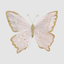 Butterfly Pink with Gold Clip-On 26cm