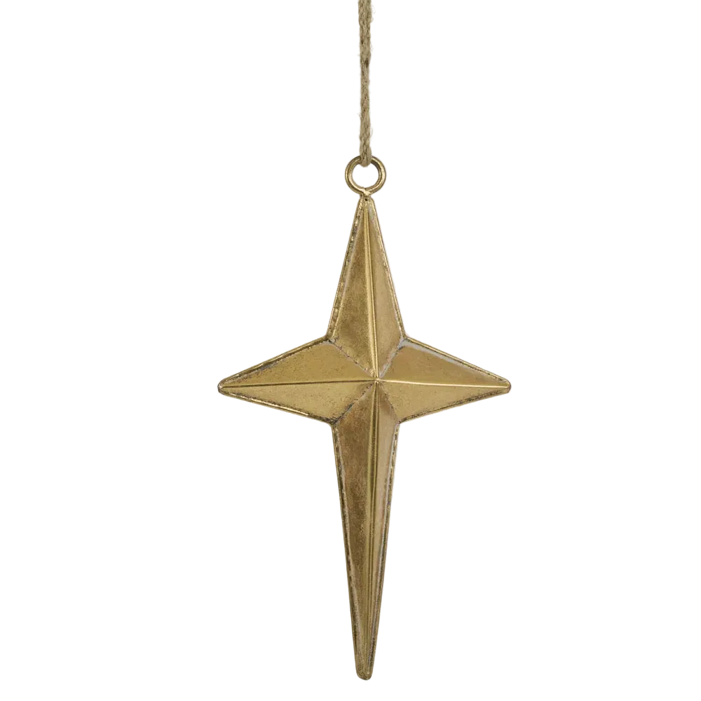 Northern Star Golden Large 44cm - Christmas Decorations Brisbane