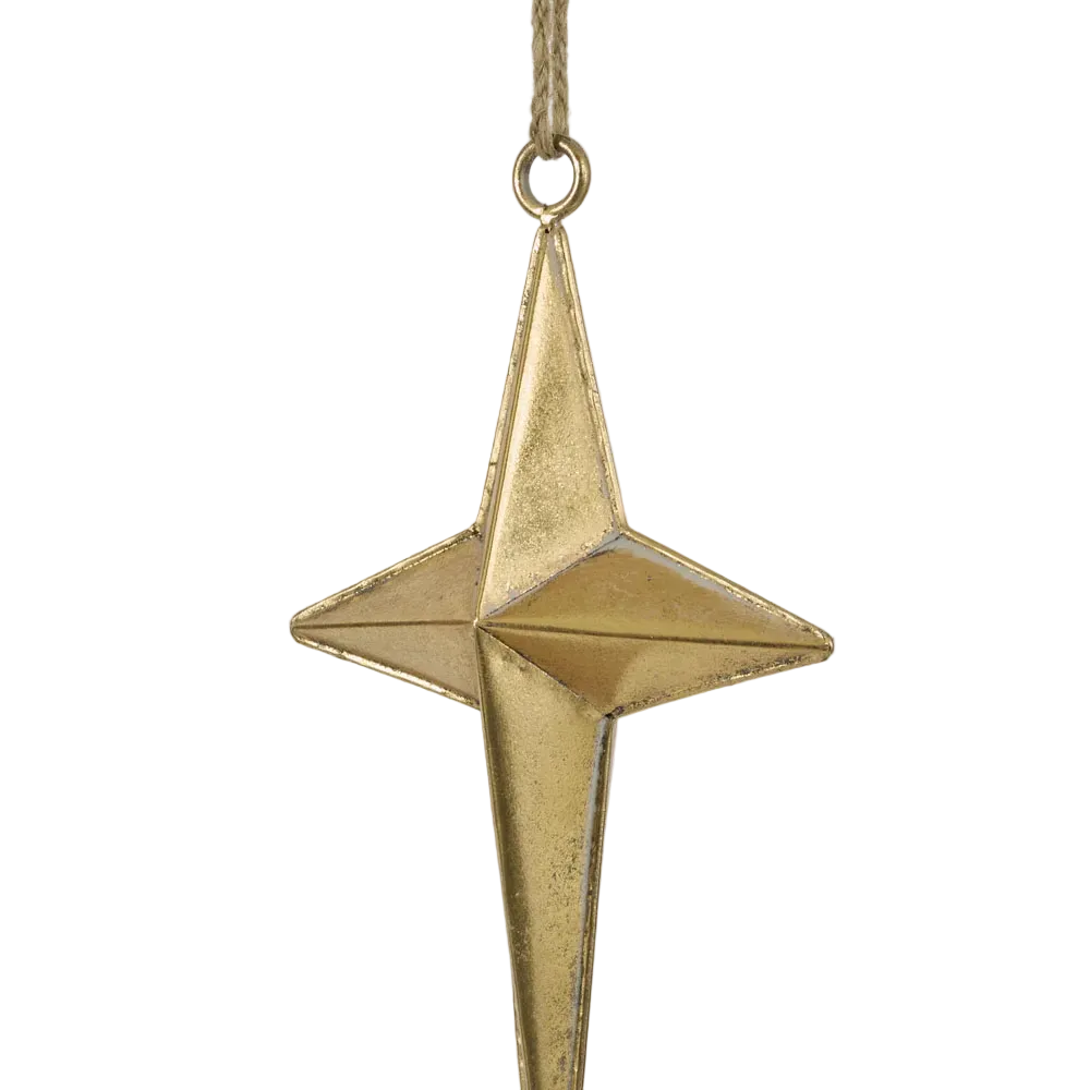 Northern Star Golden Large 44cm - Christmas Decorations Brisbane