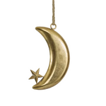 Moon Cresent with Star 25cm - Christmas Decorations Brisbane