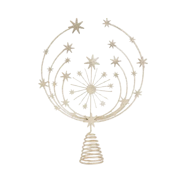 Celestial Tree Topper Gold 34cm - Christmas Decorations Brisbane