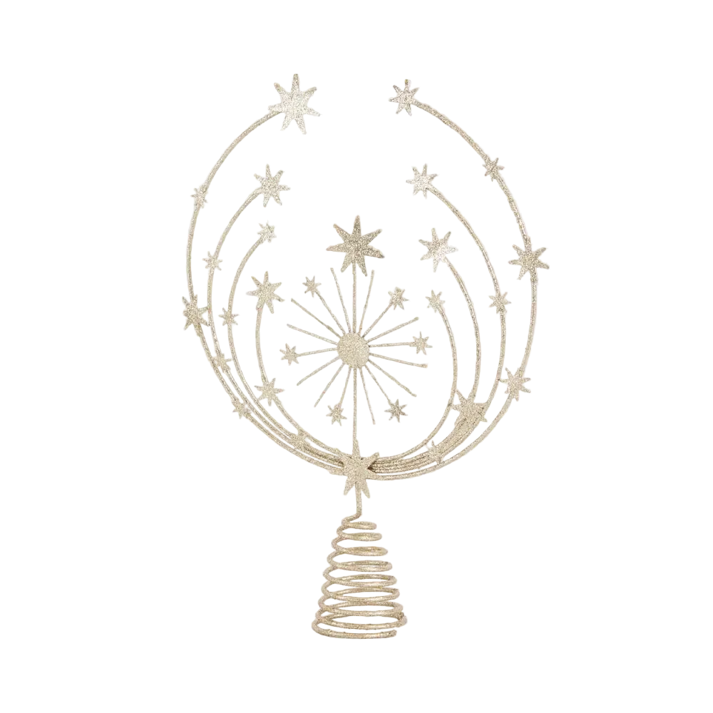 Celestial Tree Topper Gold 34cm - Christmas Decorations Brisbane