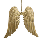 Angel Wings Gold Hanging Small 57cm - Christmas Decorations Brisbane