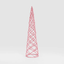 Tinsel Swirling Cone Tree Pink 60cm
