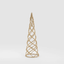 Tinsel Swirling Cone Tree Gold 40cm