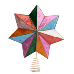 Marrakech Star Capiz Tree Topper 32cm - Christmas Decorations Brisbane