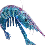 Prawn Glitter Blue/Pink 26cm - Christmas Decorations Brisbane