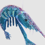 Prawn Glitter Blue/Pink 26cm