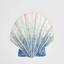 Oyster Shell Blue/White Hanging 15cm