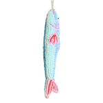 Sequin Fish Blue/Pink Hanging 14cm - Christmas Decorations Brisbane