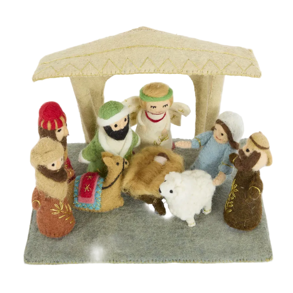 Felt Nativity Set 28cm - Christmas Decorations Brisbane