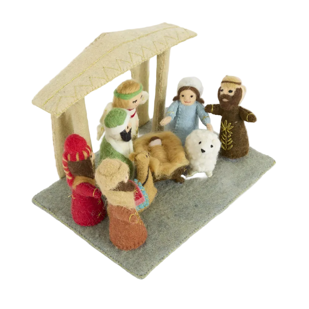 Felt Nativity Set 28cm - Christmas Decorations Brisbane