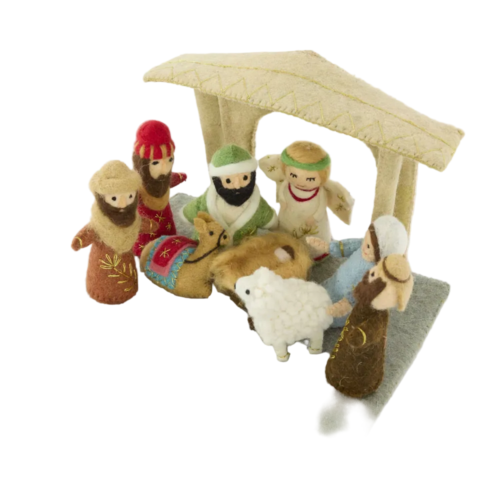 Felt Nativity Set 28cm - Christmas Decorations Brisbane