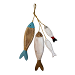 Fish School Wood 30cm - Christmas Decorations Brisbane