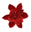 Flower Clip Velvet and Sequin Red 24cm