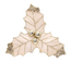 Flower Holly Clip Champagne 27cm