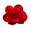 Flower Red Petal Clip On Decoration 15cm