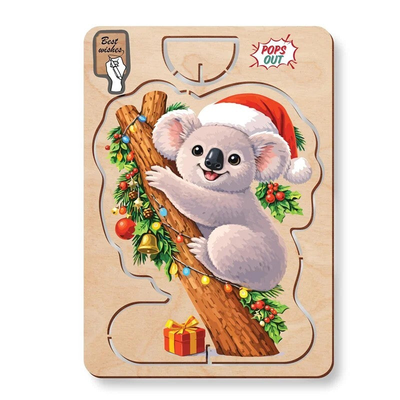 Greeting Card Christmas Koala