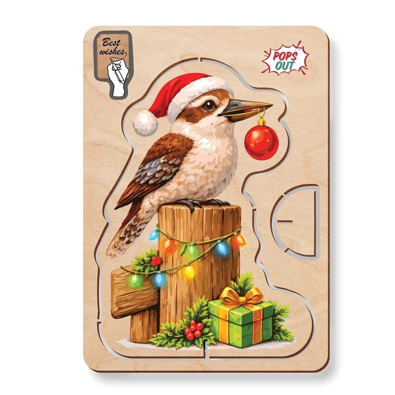 Greeting Card Christmas Kookaburra