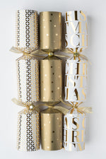 Crackers Gold Stars 6 pack - Christmas Decorations Brisbane