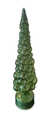 Tree Glass 40cm Green - Christmas Decorations Brisbane