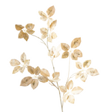 Spray Leaf Champagne Glitter 127cm - Christmas Decorations Brisbane