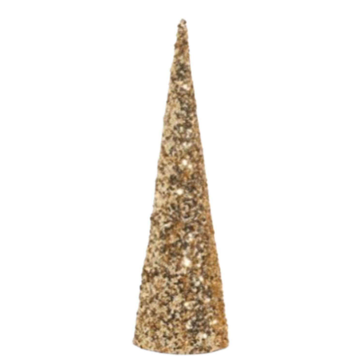 Gold Sequin Cone Tree 60cm