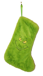 Grinch Green Stocking 35cm - Christmas Decorations Brisbane