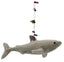 Grey Shark Wrapped in Lights Hanging Decoration 15cm