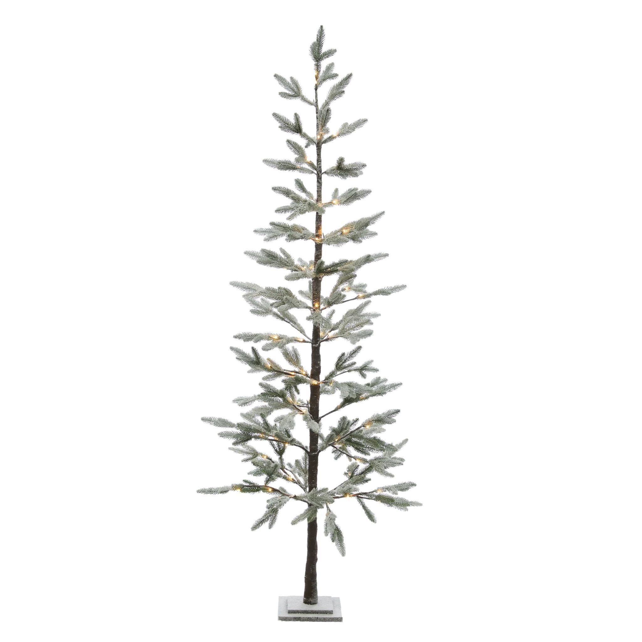 Flocked Spruce Tree PreLit 2.2m Christmas Decorations Brisbane