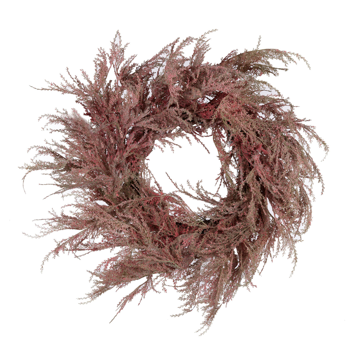 Luxe Wreath Pampas Grass Pink 50cm - Christmas Decorations Brisbane