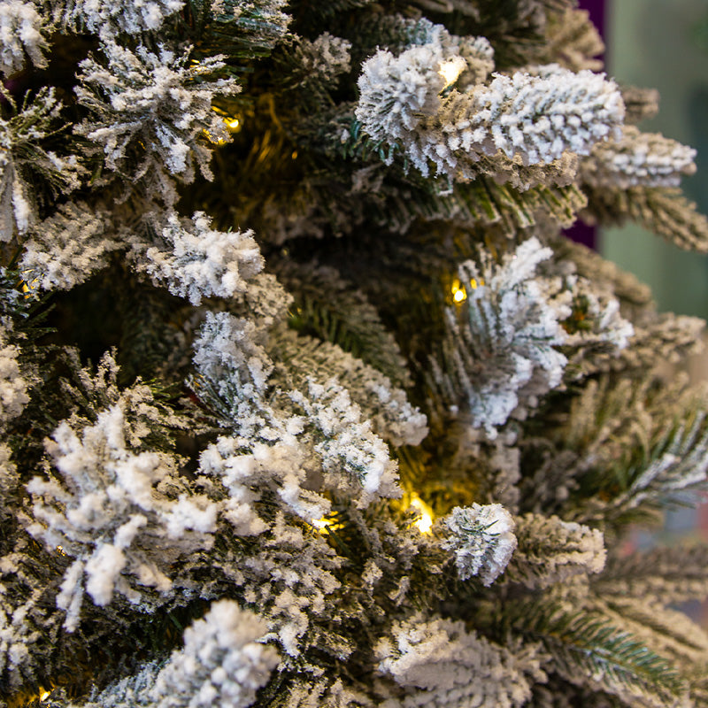 Flocked Pine Pre-Lit 2.75m - Christmas Decorations Brisbane