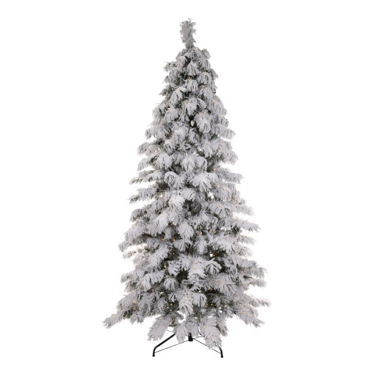 Flocked Pine Pre-Lit 2.75m - Christmas Decorations Brisbane