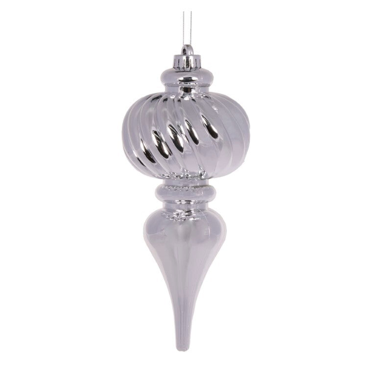 Finial Mercury Orb Silver 26cm
