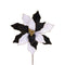 Poinsettia black and white with gold glitter accents flower