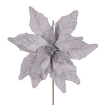 Poinsettia luxe silver flower